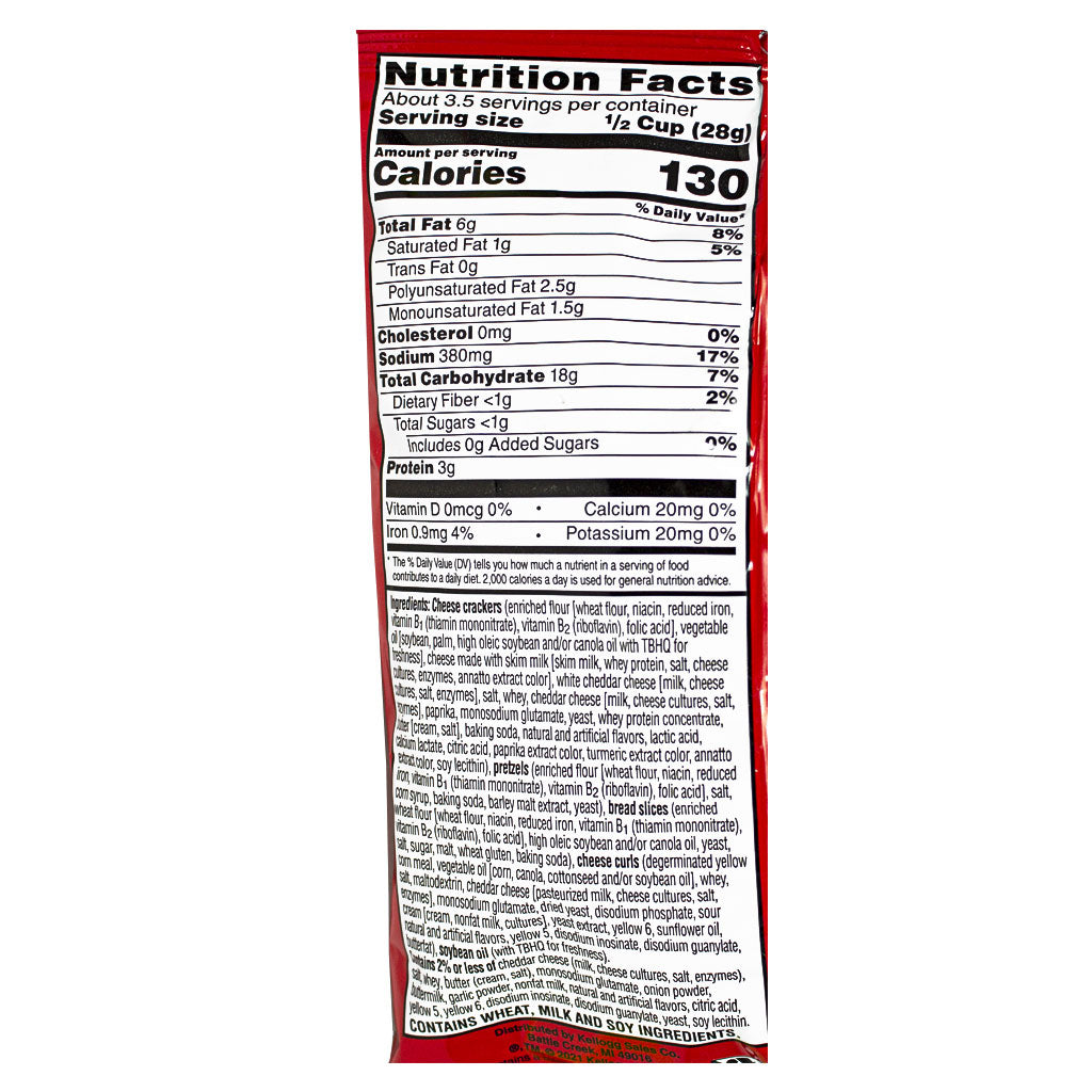 Cheez-It Double Cheese Snack Mix - 3.5 oz. wellness vending machine university campuses