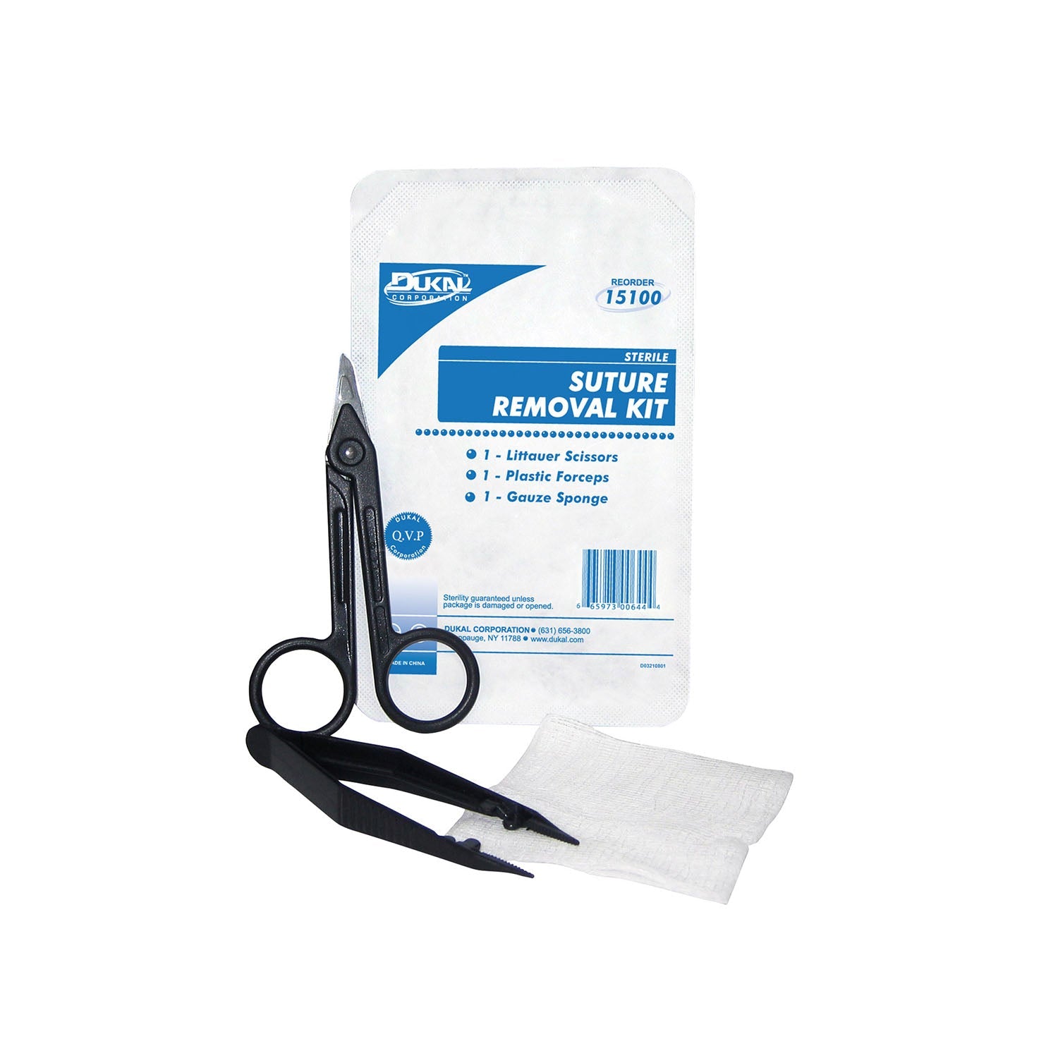 Dukal sterile suture removal kit single use box of 50