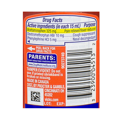 Dayquil Cold & Flu- 4 oz. wellness vending machine university campuses