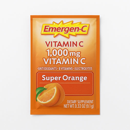 EMERGEN-C® Vitamin C Supplement Powder Super Orange Flavor, 360 packets per box