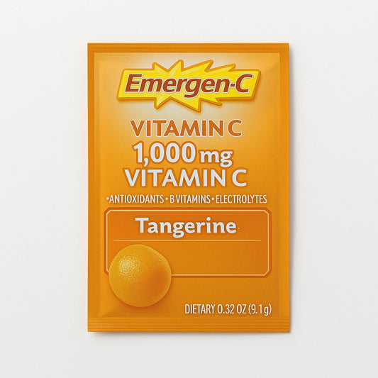 Emergen-C Tangerine 360 vitamin C drink mix packets for college wellness vending supplies