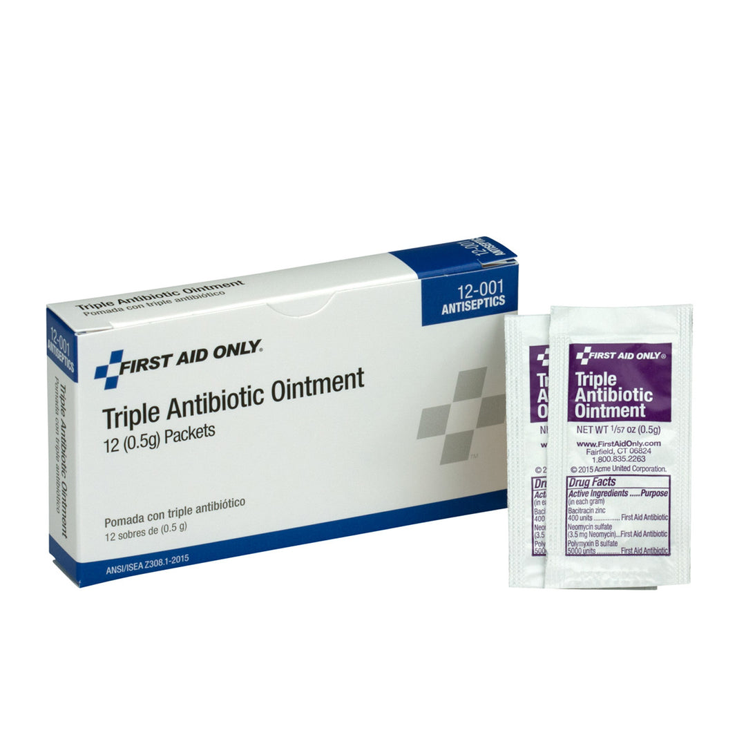 First Aid Only / Acme United Triple Antibiotic Ointment – 144 Packets/Box