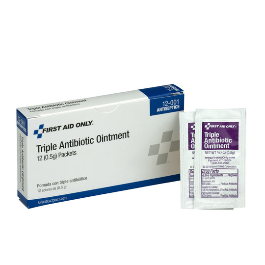 First Aid Only / Acme United Triple Antibiotic Ointment – 144 Packets/Box