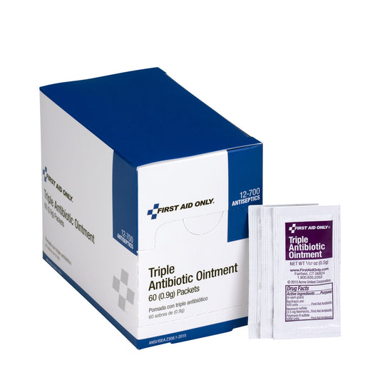 First Aid Only / Acme United Triple Antibiotic Ointment – 144 Packets/Box