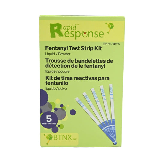 Rapid Response™ Fentanyl Test Strip Kit, 5 Per Box, 25 Boxes Per Case