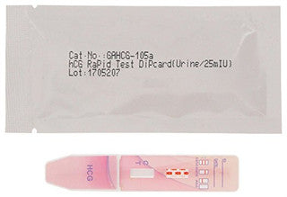 Healgen hCG Women Pregnancy Dip Card, 25 mIU/ml, 25 Cards Per Box