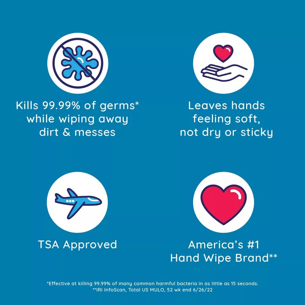 Wet Ones antibacterial aloe hand wipes – 24 single-use packets for vending machines in workplaces