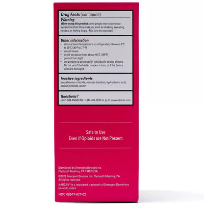 Emergent BioSolutions Opioid Overdose Kit NARCAN® Nasal Spray, 4mg (2 per box, 3 boxes per case)