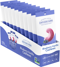 Earthside Farms Blueberry Vanilla Cashews- 1.5 oz wellness vending machine university campuses, workplaces