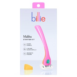 Billie Malibu Starter Kit Women Razor - 2, 5-Blade Refills & Magnetic Holder wellness vending machine
