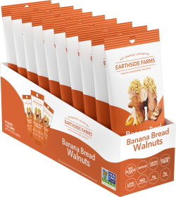 Earthside Farms Banana Bread Walnuts- 1.5 oz wellness vending machine university campuses, workplaces
