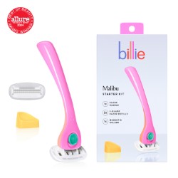 Billie Malibu Starter Kit Women Razor - 2, 5-Blade Refills & Magnetic Holder wellness vending machine university campuses, workplaces