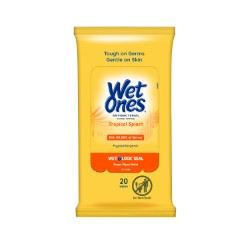 Wet Ones Tropical Splash Antibacterial Wipes - Pack of 20 wellness vending machine