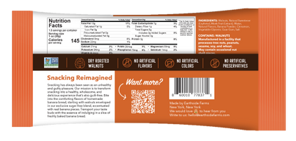 Earthside Farms Banana Bread Walnuts- 1.5 oz wellness vending machine university campuses
