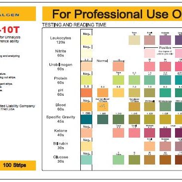 Urine Reagent Strips 10 Panel from Healgen Scientific