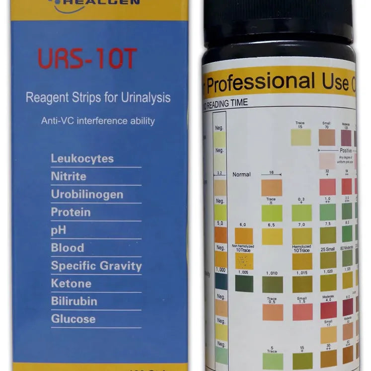 Urine Reagent Strips 10 Panel from Healgen Scientific  Wellness vending machine supplies for dorms and c 293