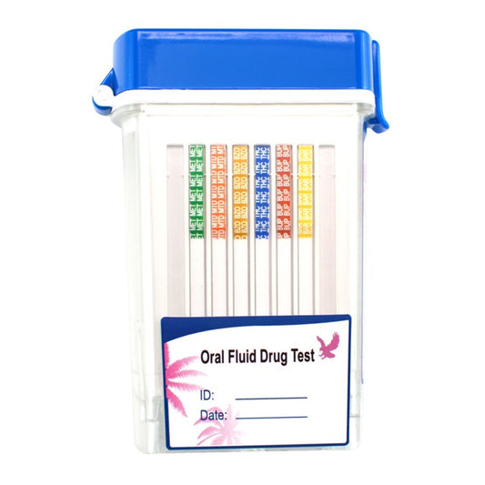 Healgen 6 Panel Oral Fluid Doa Test Device E With Saturation Indicator: AMP50, BZO10, COC20, MET50, OPI40, OXY20, Employment & Insurance Use (Employment and Insurance (EUO)) 25 Tests