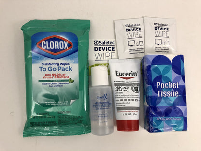 COVID 19 - Go to Work/Store Sanitizing & Care Kit w/Clorox, 6 items wellness vending machine