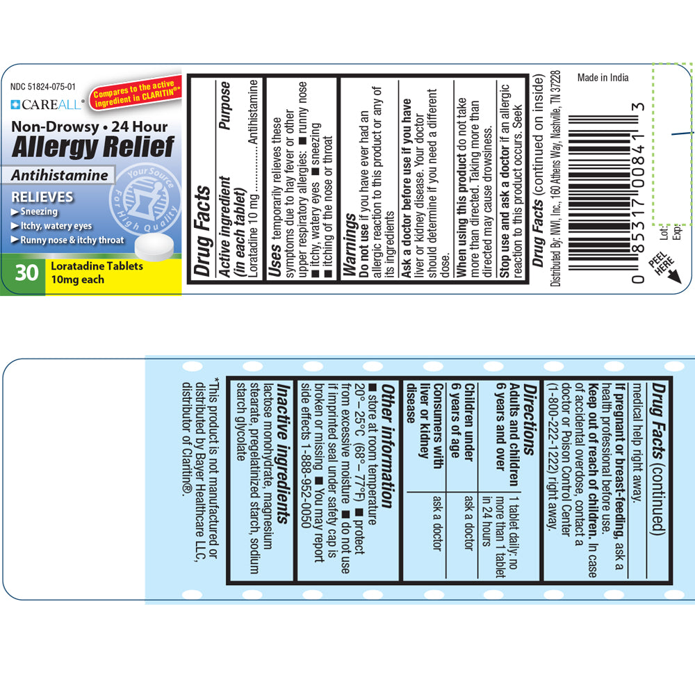 CareAll® Loratadine Allergy Relief – 10 mg, Non-Drowsy, 24-Hour Formula