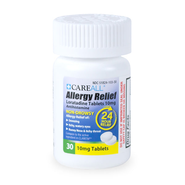 CareAll® Loratadine Allergy Relief – 10 mg, Non-Drowsy, 24-Hour Formula