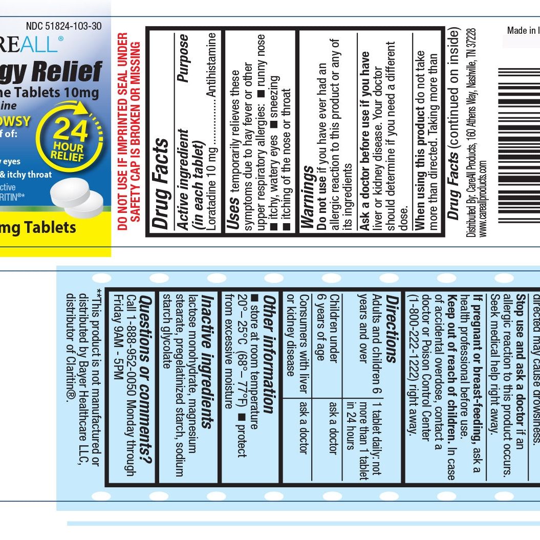CareAll® Loratadine Allergy Relief – 10 mg, Non-Drowsy, 24-Hour Formula