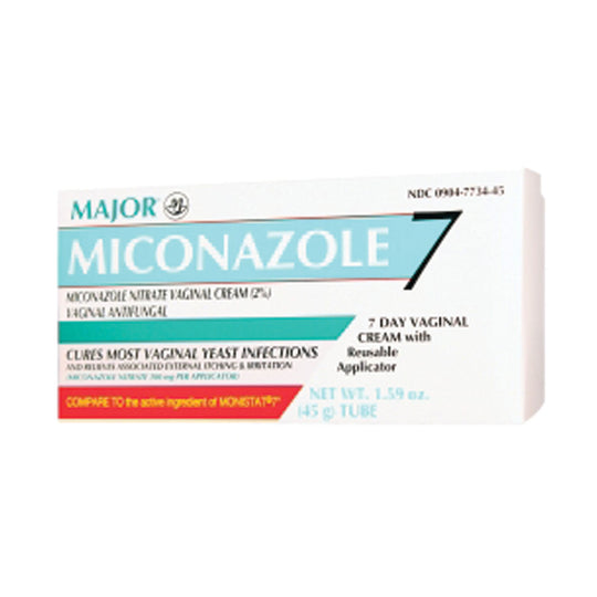 MAJOR PHARMACEUTICALS Miconazole 7-Day Vaginal Antifungal Cream, 45g Compare to Monistat 7® 25 Pack