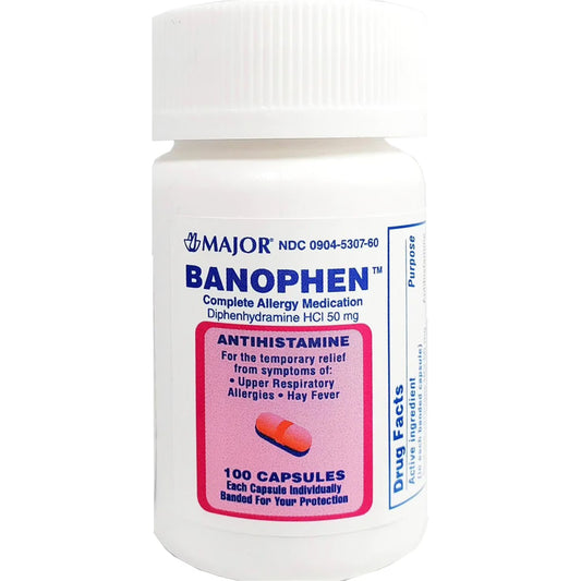 Diphenhydramine HCl 25mg Tablets – 100 Count Bottle (Compare to Benadryl®), 1 Bottle
