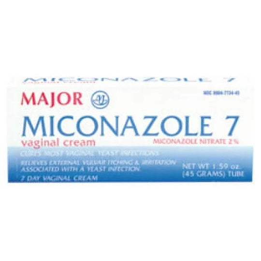 MAJOR PHARMACEUTICALS Miconazole 7-Day Vaginal Antifungal Cream, 45g Compare to Monistat 7® 25 Pack