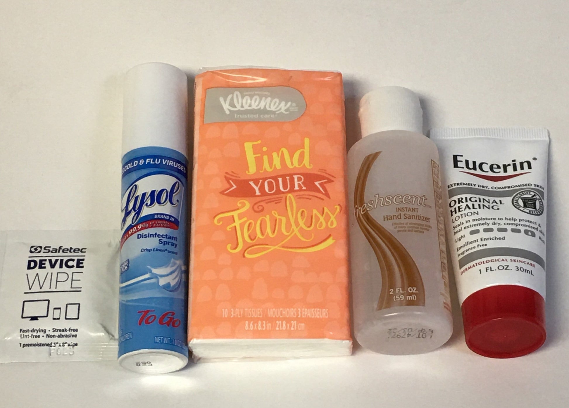 COVID 19 - Go to Work/Store Sanitizing & Care Kit with Lysol To Go, 5 items wellness vending machine