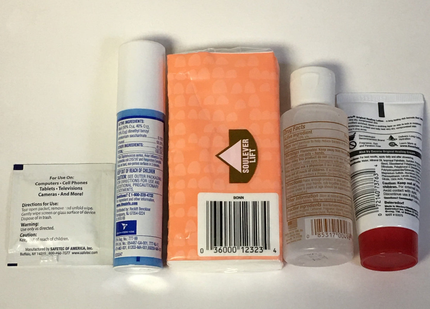 COVID 19 - Go to Work/Store Sanitizing & Care Kit with Lysol To Go, 5 items wellness vending machine university campuses