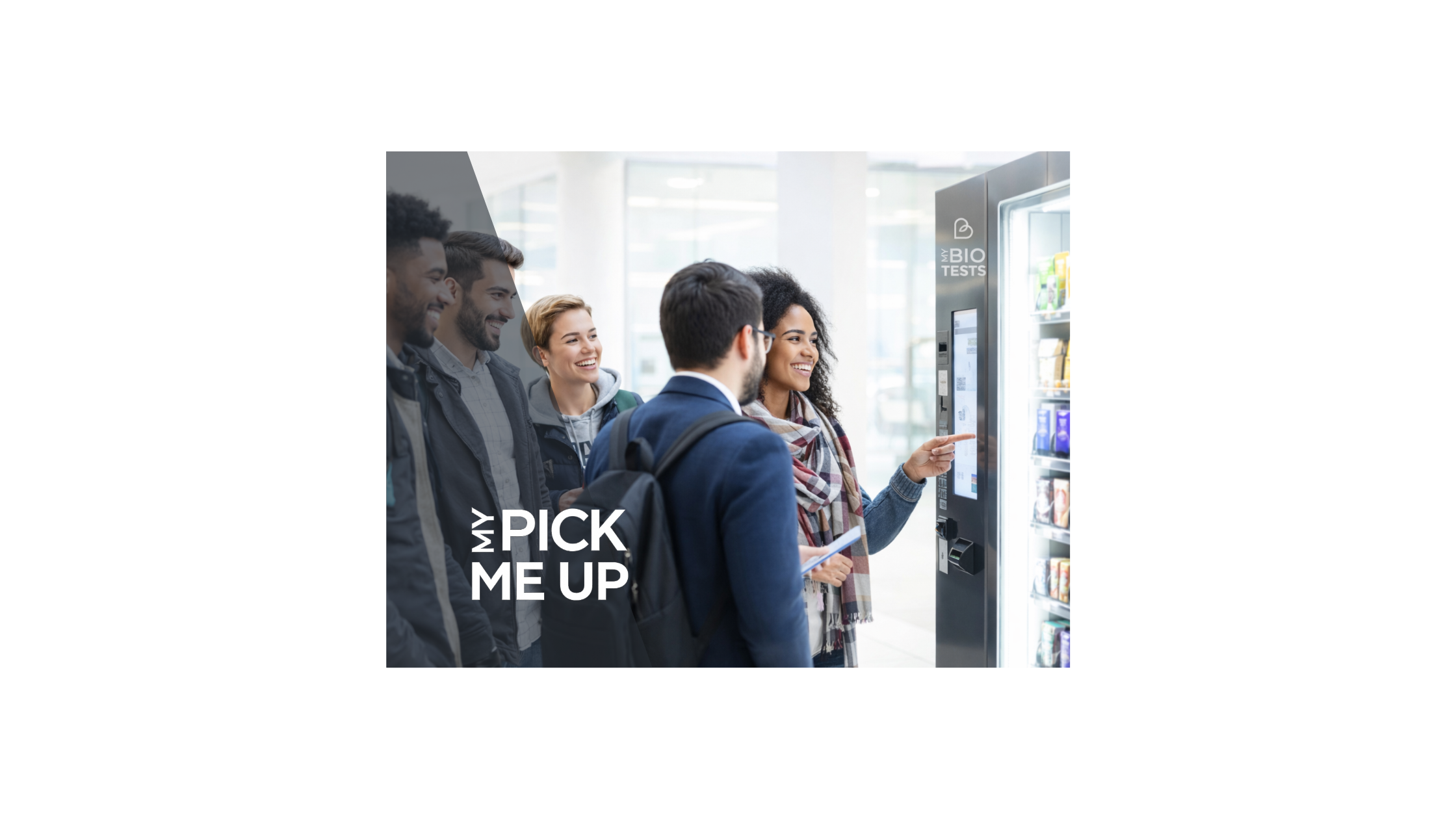 College wellness vending machine photo — FDA-regulated rapid tests & OTC supplies