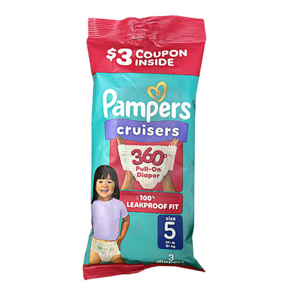 Pampers Cruiser's Diapers 360 Trial Pack, Size 5- 3 ct wellness vending machine