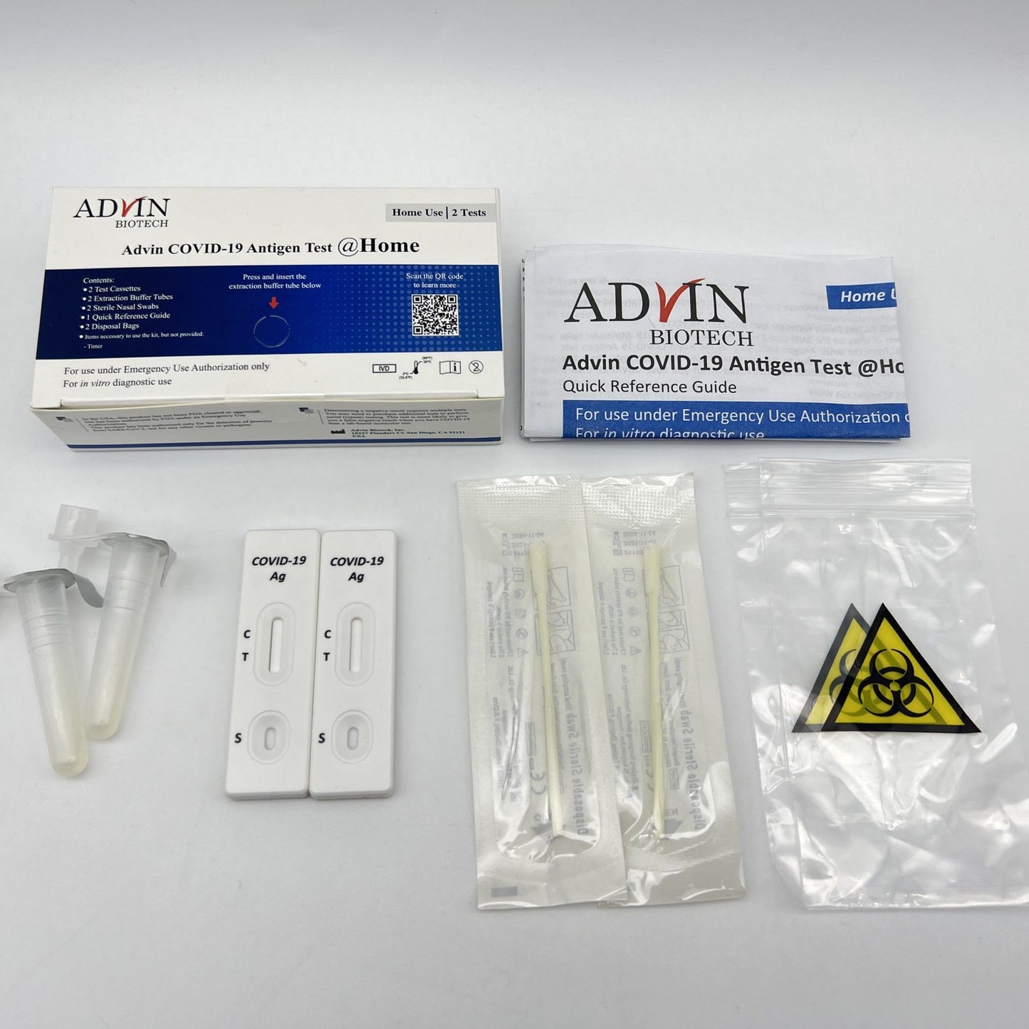 Advin EUA COVID-19 antigen self-test 2-pack – ideal for wellness vending machines on campuses