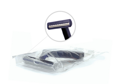 Disposable Twin Blade Razor (individually polybagged) wellness vending machine