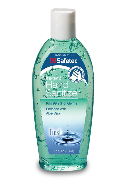 Safetec® Instant Hand Sanitizer, Fresh Scent, 2 oz Bottle, 24 per case