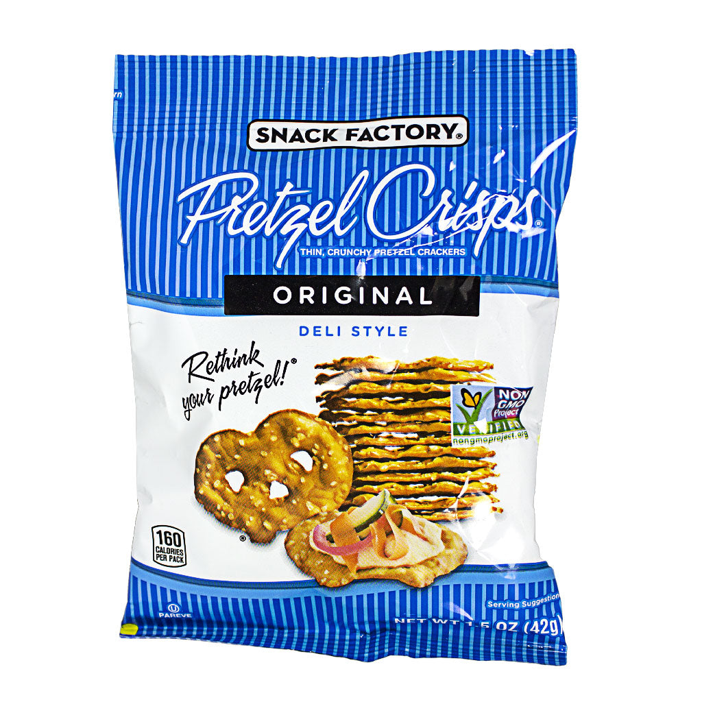 Snack Factory Pretzel Crisps Variety pack - 1.5 oz. wellness vending machine university campuses, workplaces
