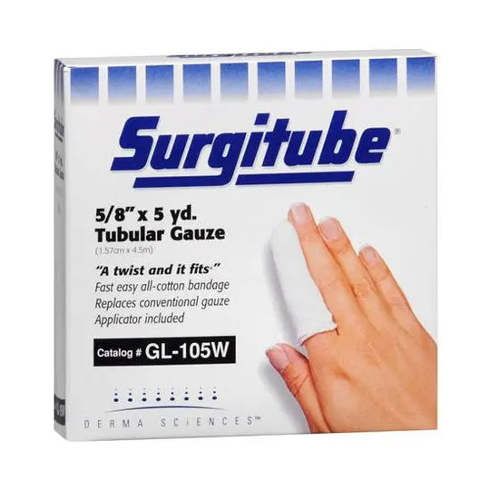 Gentell Surgitube® Tubular Bandage + Aluminum Applicator – Size 1 (5/8″ × 5 yds)