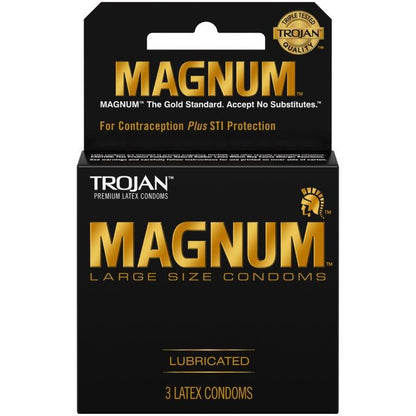 Trojan Magnum Lubricated Condoms - Box of 3 wellness vending machine