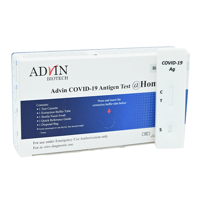 Advin EUA COVID-19 antigen self-test 2-pack – ideal for wellness vending machines