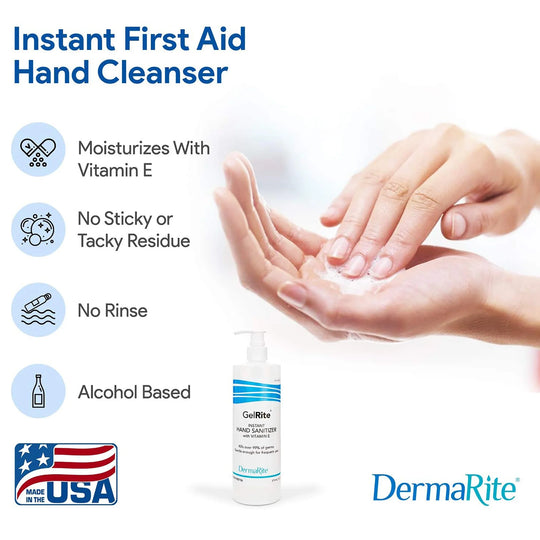 DERMARITE GELRITE® 75 Instant Hand Sanitizer 4 oz Bottle