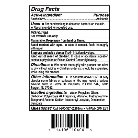DERMARITE GELRITE® 75 Instant Hand Sanitizer 4 oz Bottle