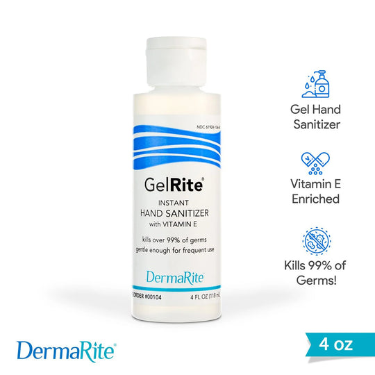 DERMARITE GELRITE® 75 Instant Hand Sanitizer 4 oz Bottle
