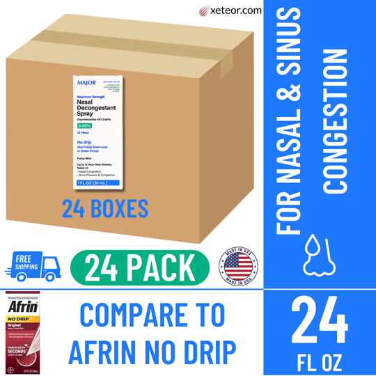 MAJOR Pharmaceutical 12-Hour Nasal Decongestant Spray, 15 mL Compare to Afrin®