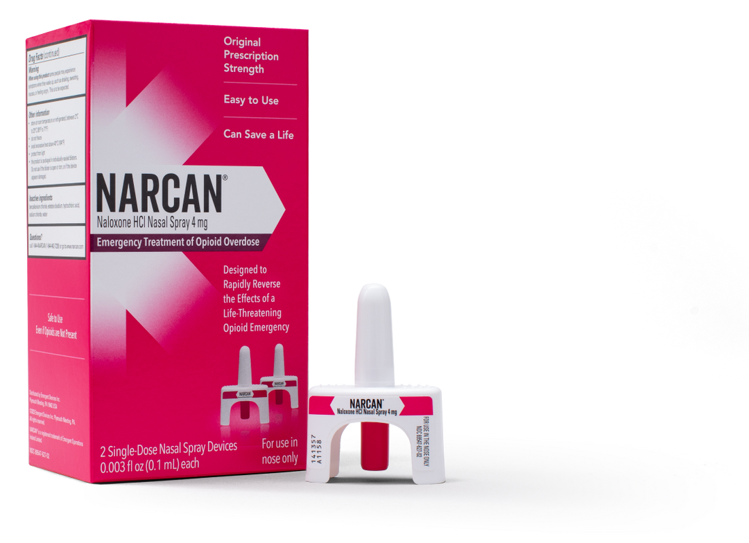 Emergent BioSolutions Opioid Overdose Kit NARCAN® Nasal Spray, 4mg (2 per box, 3 boxes per case)