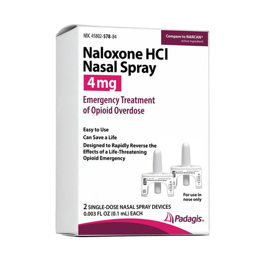 PADAGIS® Opioid Overdose Treatment Naloxone Hydrochloride Nasal Spray 4mg, 2 per pack
