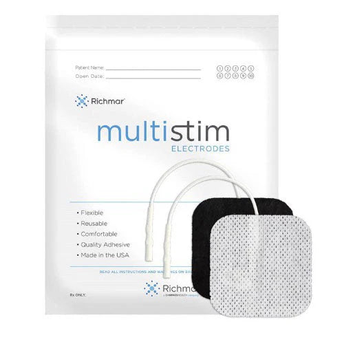 Richmar MultiStim™ Foam Electrodes – 5 × 5 cm (2″ × 2″), 4 Pack Box of 40